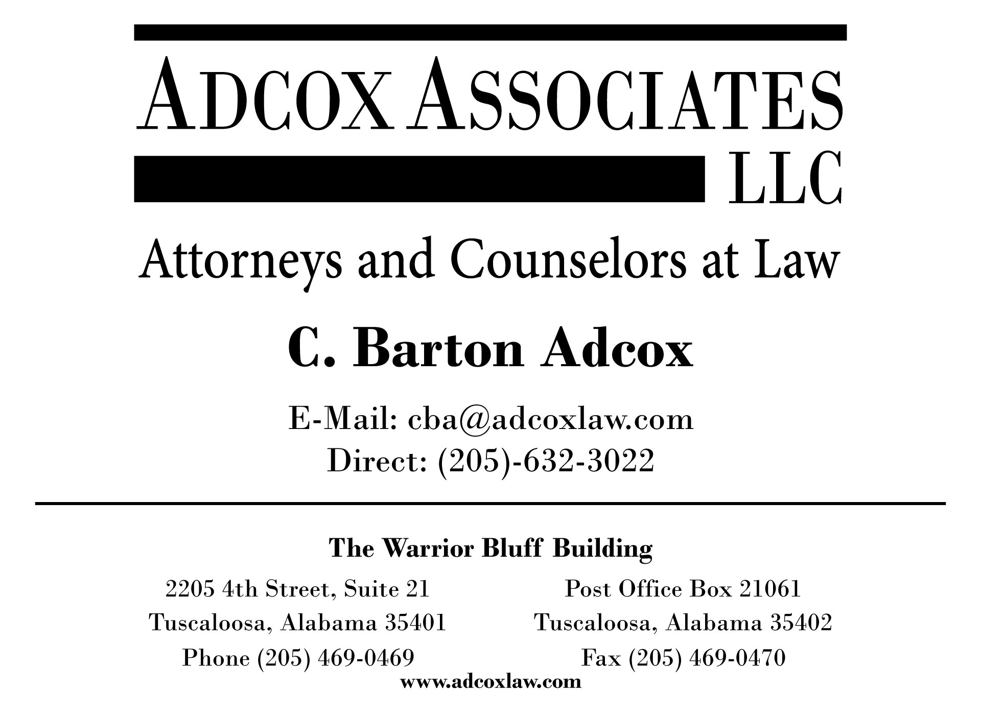 Adcox Associates, LLC